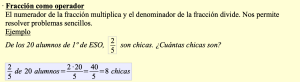 Fracción como operador