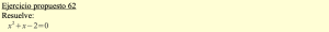 Ejercicio propuesto 62