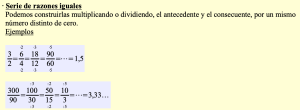 Serie de razones iguales